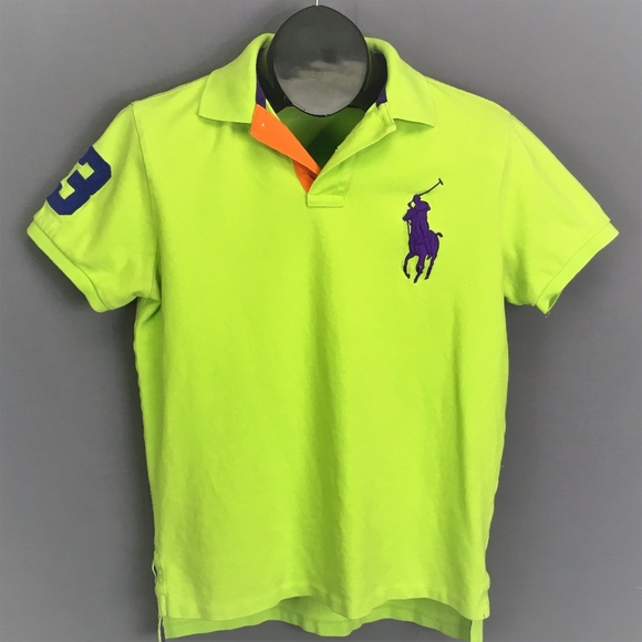 neon ralph lauren polo shirts